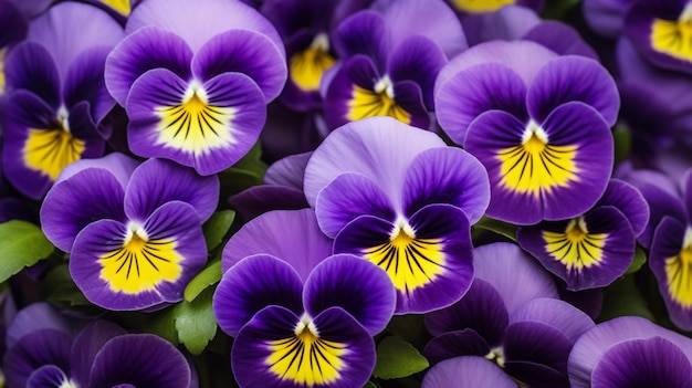 Foto pansy fundo floral