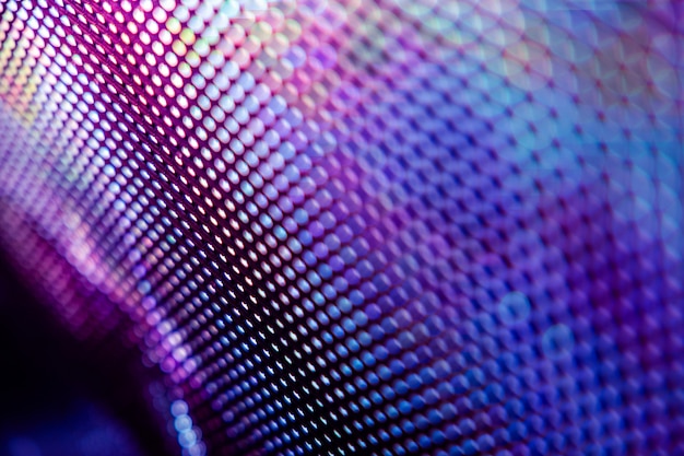 Pantalla borrosa LED de primer plano. Fondo abstracto ideal para el diseño.