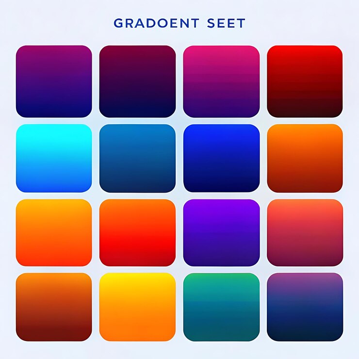 Foto una pantalla colorida de diferentes cuadrados de colores con las palabras secador en la parte inferior