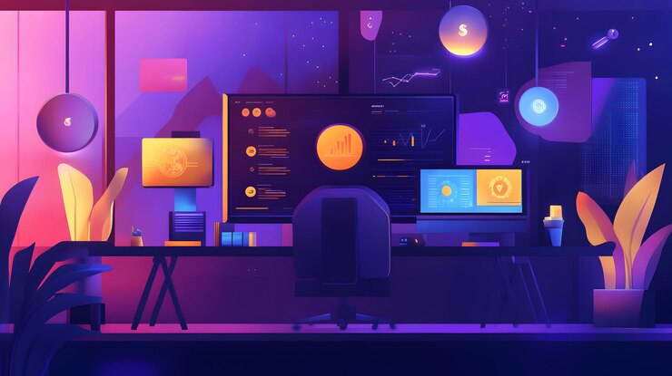 Foto una pantalla de computadora con un círculo amarillo en ella