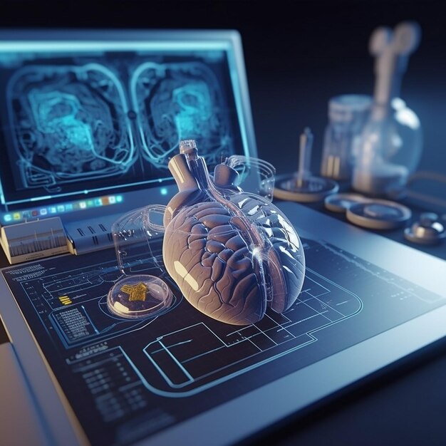Una pantalla de computadora con un corazón en ella