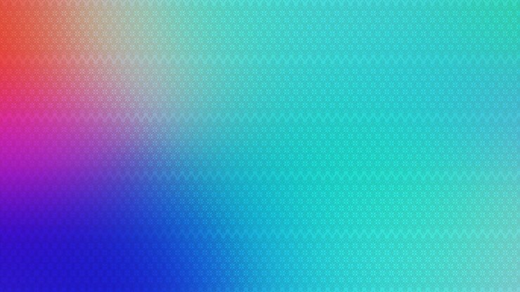 Foto una pantalla de computadora con diferentes colores y un fondo azul.