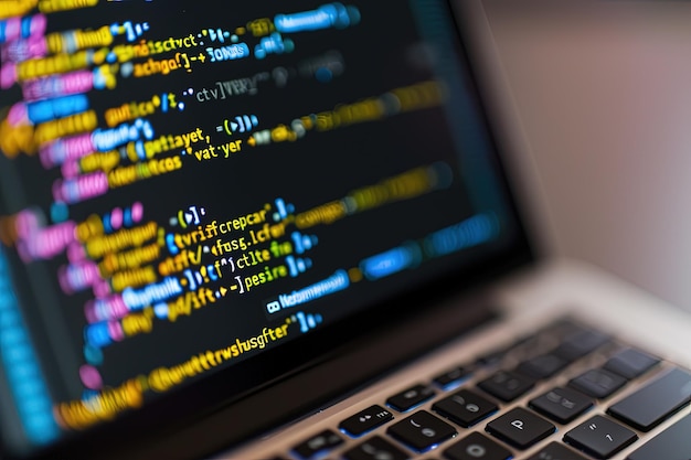 Una pantalla de computadora con un montón de código en ella