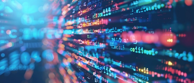 Una pantalla de computadora con un montón de números y letras