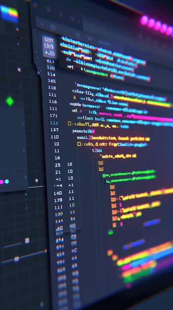 Una pantalla de computadora con mucho código en ella