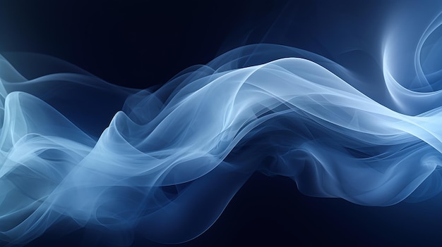 Pantalla móvil de humo Un fondo azul plateado con un misterioso