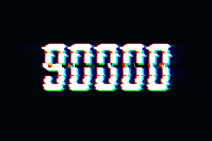 Foto una pantalla con la palabra gracias 90000 suscriptores