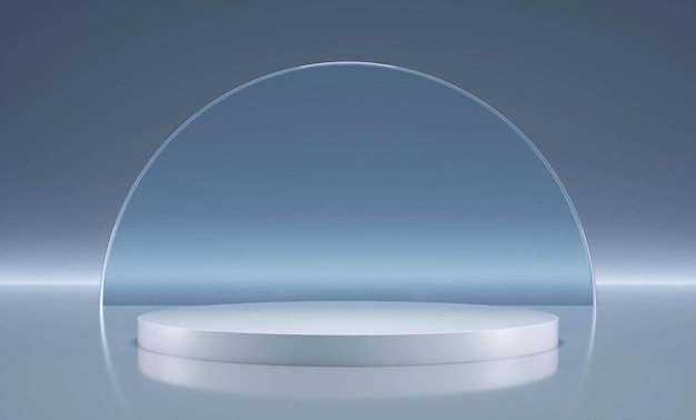 Pantalla de producto de elemento de patrón de diseño de textura de fondo abstracto blanco 3d con fondo de banner