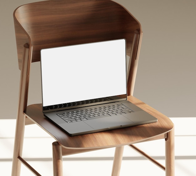 Pantalla de tableta realista Maqueta en blanco blanco con luz solar y sombra