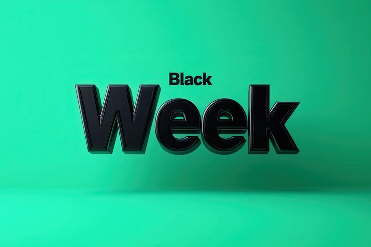 Foto una pantalla verde con la palabra semana en ella
