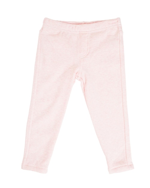 Pantalón deportivo de algodón rosa para niños aislado sobre fondo blanco