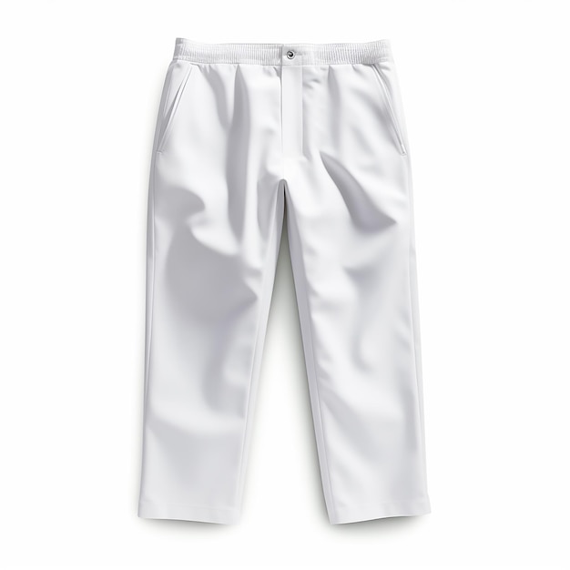 Foto pantalones sobre fondo blanco