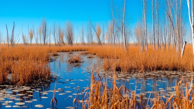 Pantanos de otoño generados por IA