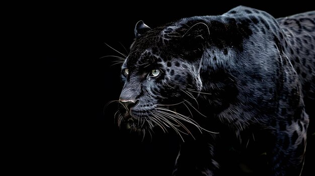 Una pantera negra es una variante melanística del leopardo. Es un gato grande que se encuentra en África, Asia y las Américas.