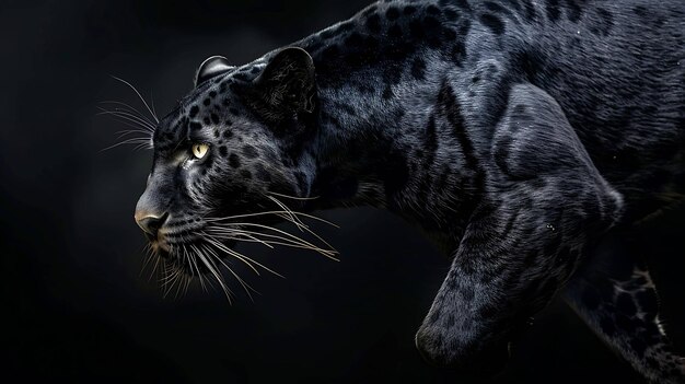 La pantera negra es una variante melanística del leopardo y es nativa de África, Asia y Oriente Medio