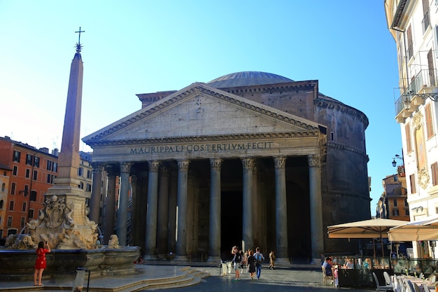 Pantheon in Rom, Italien an einem Sommertag