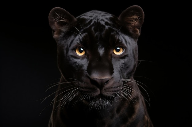Panther in ruhiger Haltung Generative KI