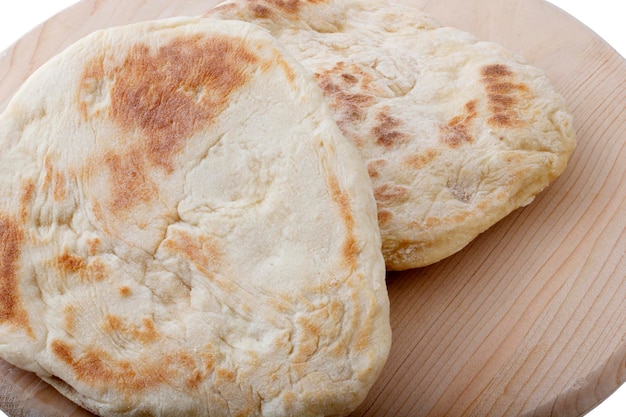 Pão achatado tradicional Pão caseiro fresco e delicioso