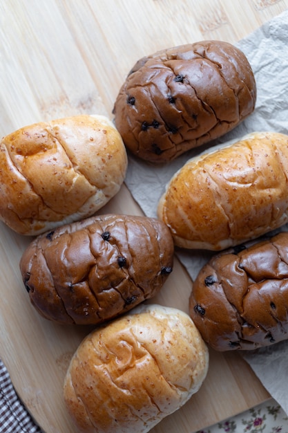 Pão caseiro na mesa