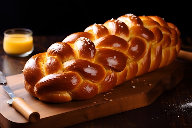 Pão Challah para o feriado de Hanukkah