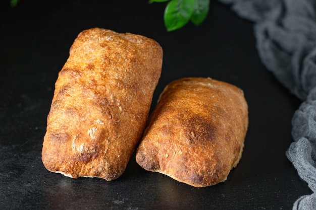 Pão ciabatta fresquinho delicioso