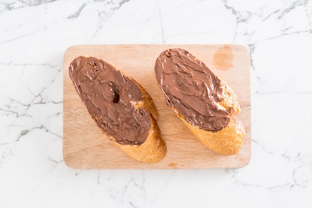 Pão com chocolate avelã