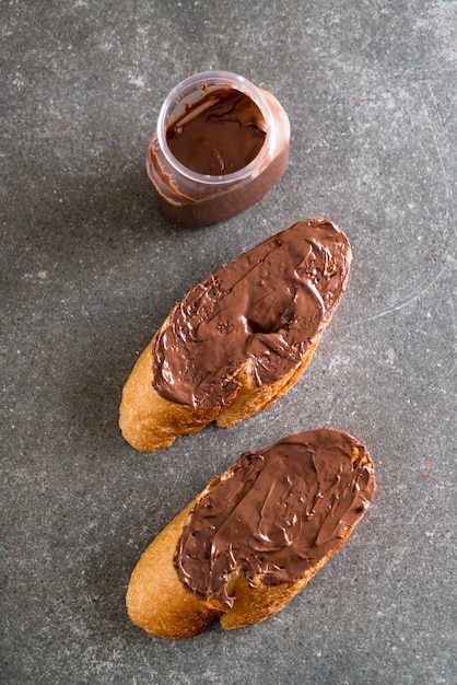 Foto pão com chocolate avelã