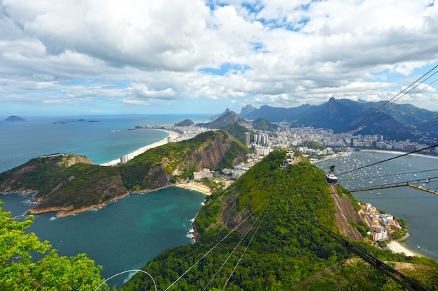 Pão de Açúcar Bondinho do Rio de Janeiro no bairro da Urca