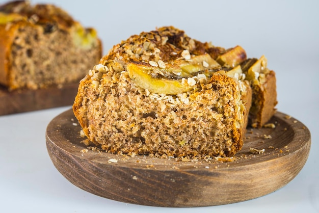 Foto pão de banana crocante com canela