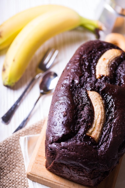 Foto pão de banana e café