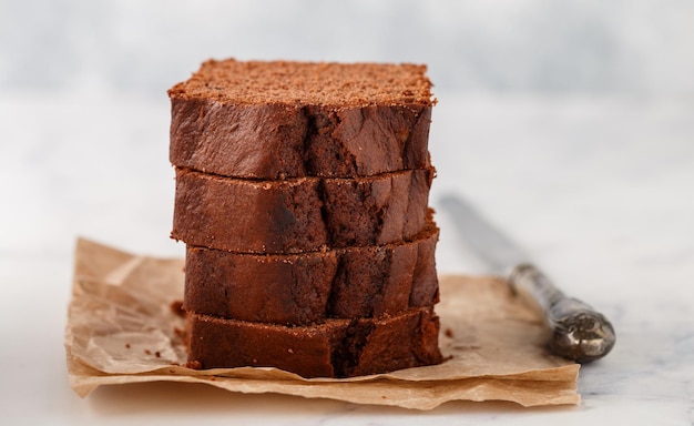 Pão de chocolate com banana Bolo de libra