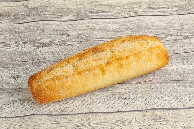 Foto pão de crosta para lanche isolado