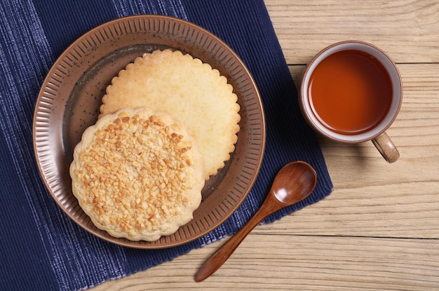 Pão de gengibre e chá