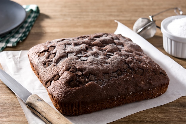 Pão de ló de chocolate doce