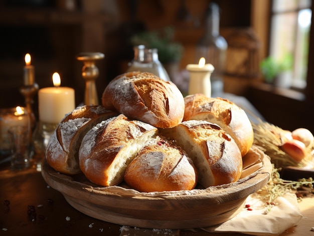 Pão de padaria delicioso photo