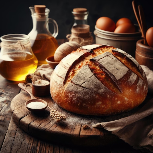 pão de pão e trigo