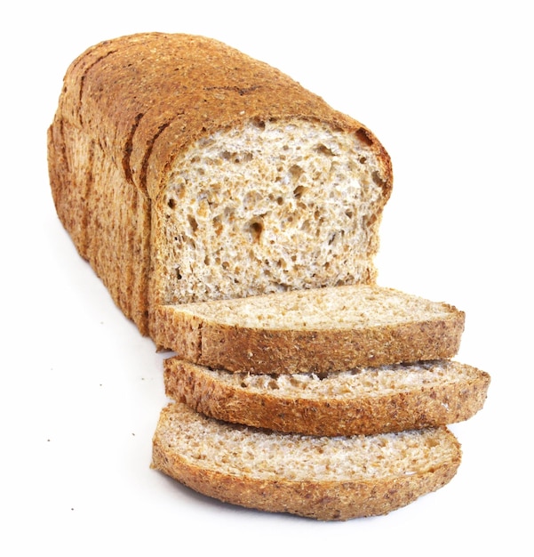Pão de trigo integral em fatias