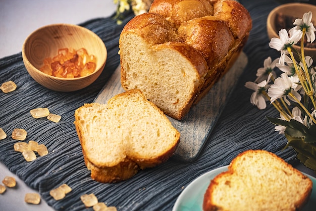 Pão doce de brioche