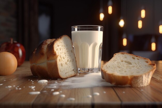 Pão e leite