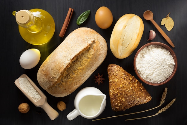 Foto pão e padaria em madeira