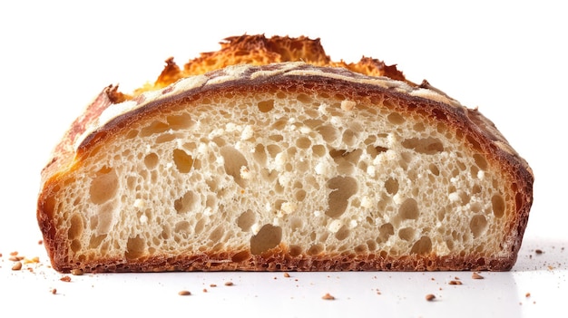 pão isolado em fundo branco