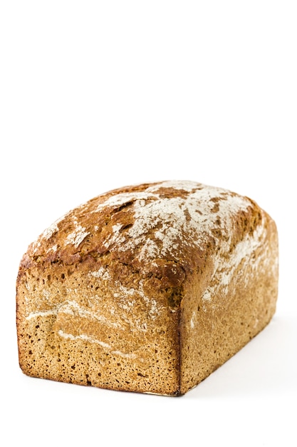 pão isolado no fundo branco