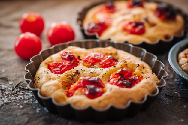 Pão italiano focaccia