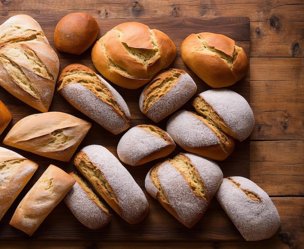 pão na mesa