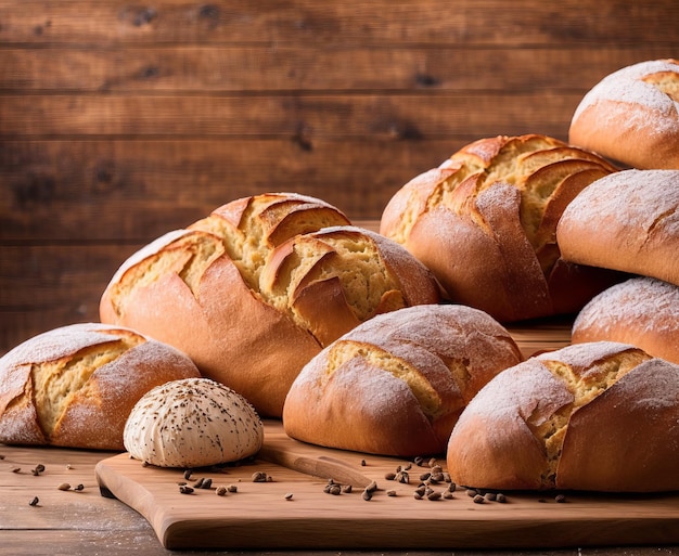 pão na mesa