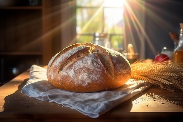 Pão na mesa