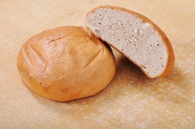 Foto pão natural, duas peças em panos