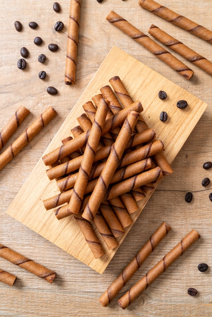 pãozinho de café wafer com creme