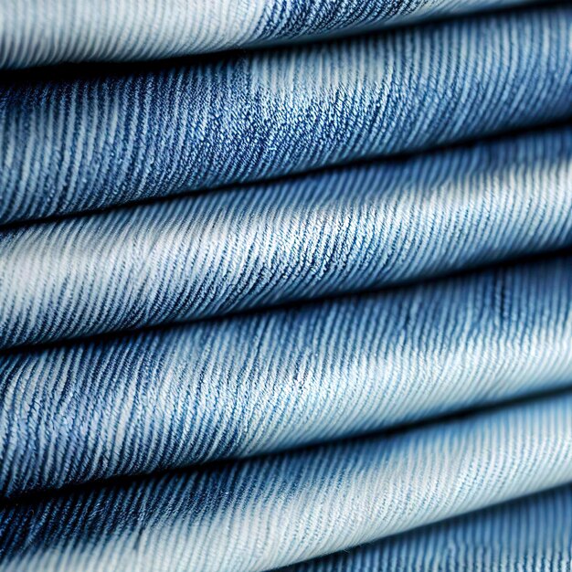 Pap Nahaufnahme Stapel Blue Jeans Streifenmuster Produkt Mühle kleine mittlere große Elemente Sommerlicht