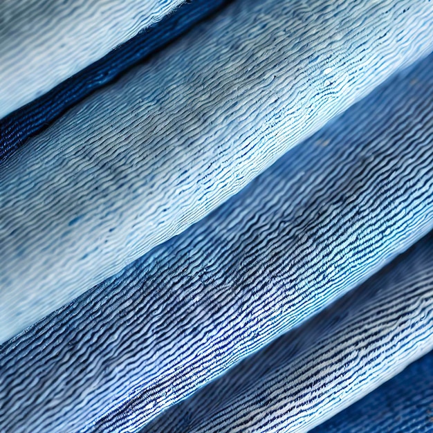 Pap primer plano pila blue jeans patrón de rayas producto molino pequeños medianos grandes elementos luz de verano